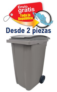 Contenedor de basura Dust con tapa y ruedas Plastic Omnium Sulo
